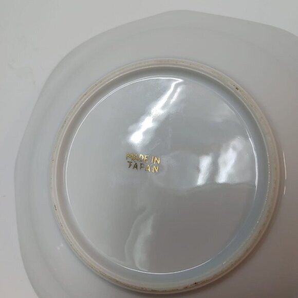 ⭐️2/$30 Dish Pearlescent Square Bowl Dancing Couple Iridescent Lustreware Japan - Picture 4 of 6